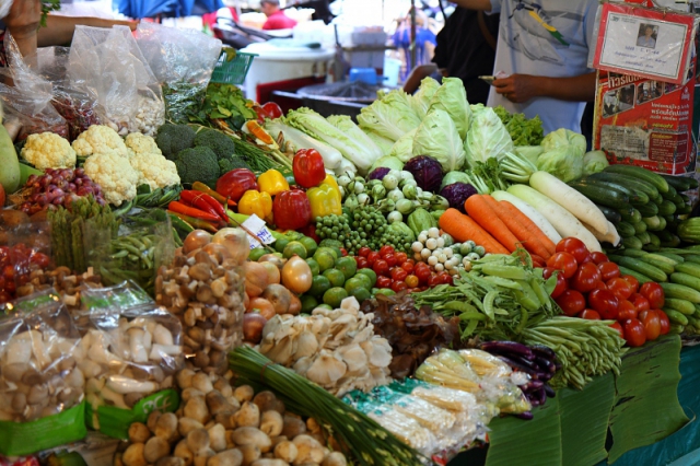 Рынок в Натоне на Самуи, Тайланд